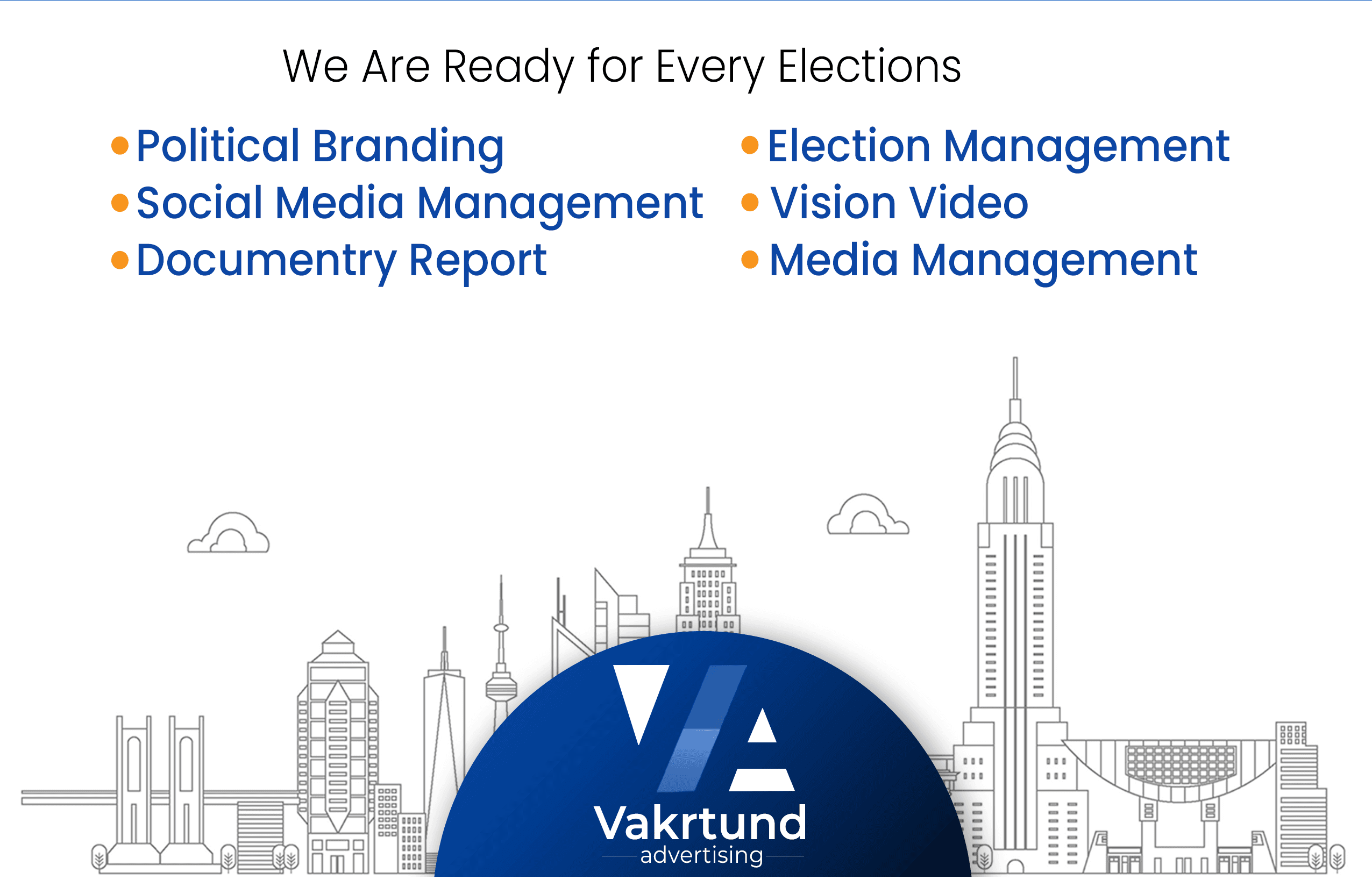 Political advertising banner design